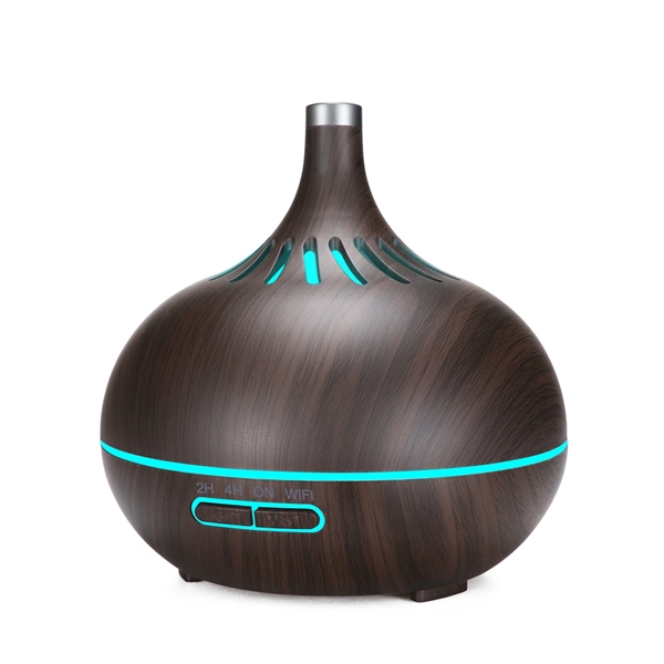 400ml Wood Grain Air Purifier Ultrasonic Aroma Oil Diffuser - 400ml Wood Grain Air Purifier Ultrasonic Aroma Oil Diffuser - Image 1 of 5