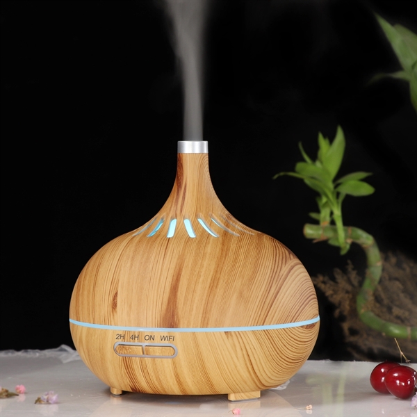 400ml Wood Grain Air Purifier Ultrasonic Aroma Oil Diffuser - 400ml Wood Grain Air Purifier Ultrasonic Aroma Oil Diffuser - Image 2 of 5