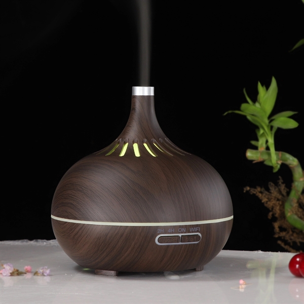 400ml Wood Grain Air Purifier Ultrasonic Aroma Oil Diffuser - 400ml Wood Grain Air Purifier Ultrasonic Aroma Oil Diffuser - Image 3 of 5