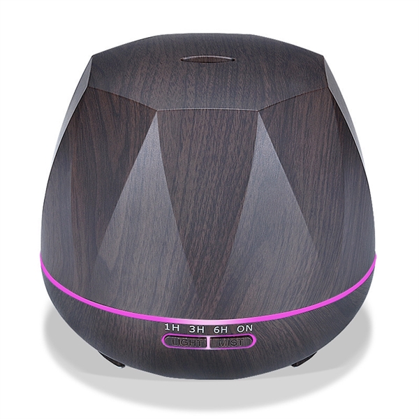 550Ml Remote Control Wood Grain Diamond Shape Humidifier - 550Ml Remote Control Wood Grain Diamond Shape Humidifier - Image 3 of 9