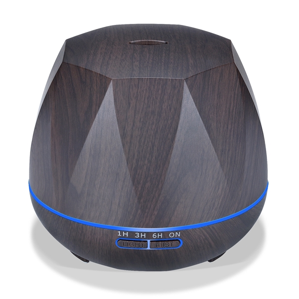 550Ml Remote Control Wood Grain Diamond Shape Humidifier - 550Ml Remote Control Wood Grain Diamond Shape Humidifier - Image 8 of 9