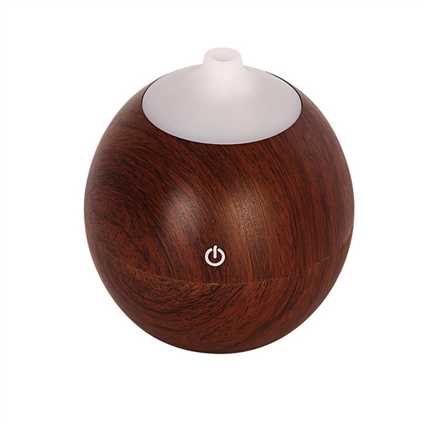USB Wood Grain Aroma Humidifier with LED Light - USB Wood Grain Aroma Humidifier with LED Light - Image 2 of 4