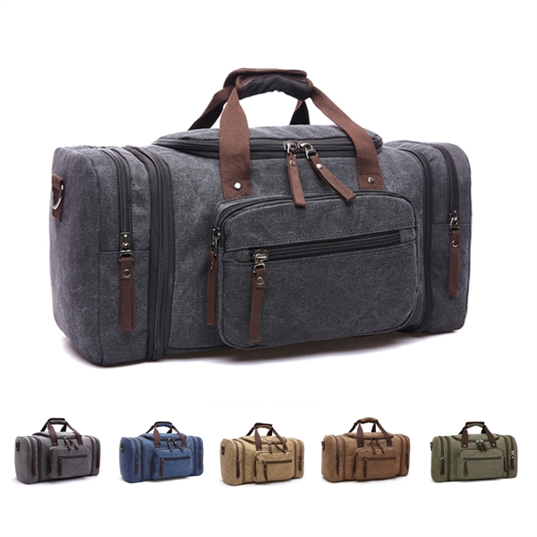 Canvas Travel Duffle Bag - Canvas Travel Duffle Bag - Image 0 of 4