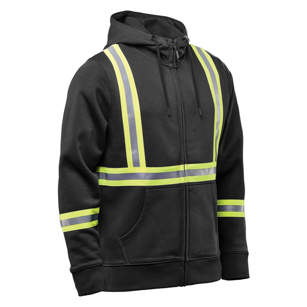 Men's Omega Reflective Zip Hoody - Men's Omega Reflective Zip Hoody - Image 0 of 3
