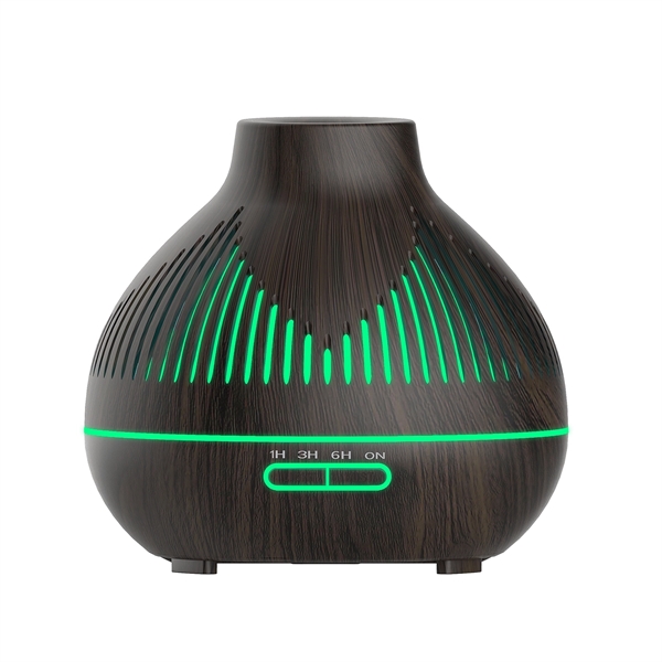 400ml Wood Grain Humidifier with 7 Color Night Light - 400ml Wood Grain Humidifier with 7 Color Night Light - Image 4 of 4