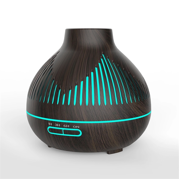 400ml Wood Grain Humidifier with 7 Color Night Light - 400ml Wood Grain Humidifier with 7 Color Night Light - Image 3 of 4