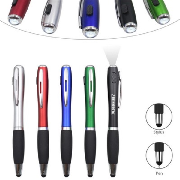 Custom logo LED pen With Stylus