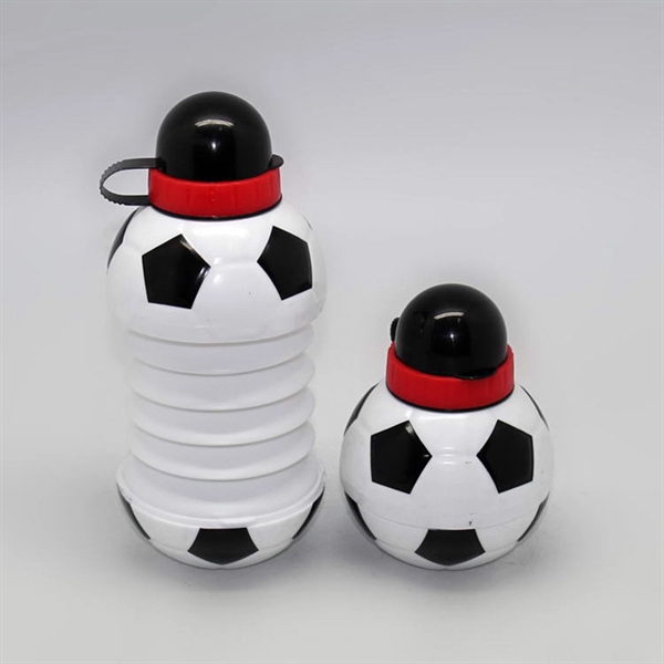 13 OZ Football & Basketball Shape Folding Water Bottle - 13 OZ Football & Basketball Shape Folding Water Bottle - Image 2 of 4