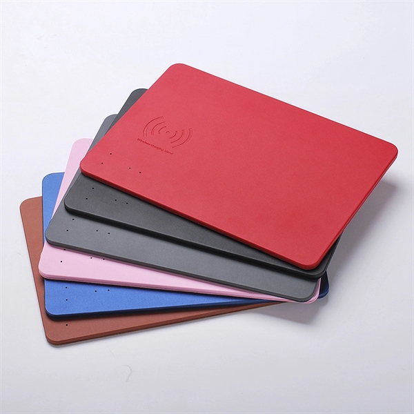 PU Wireless charger mouse pad - PU Wireless charger mouse pad - Image 1 of 4