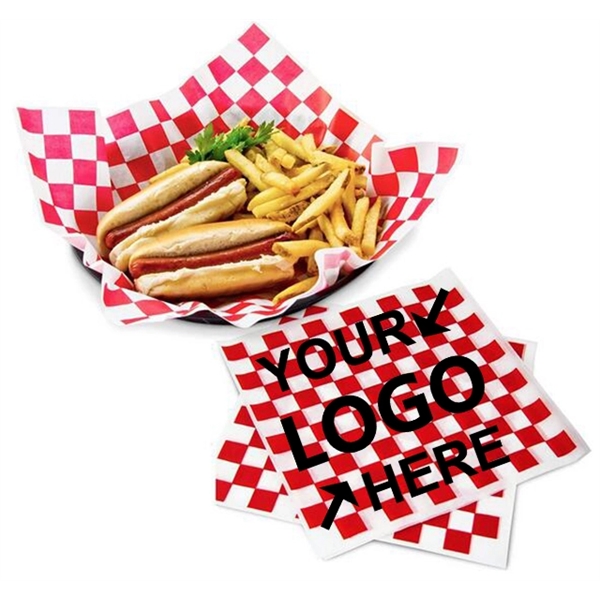 Food Wrapping Grease Resistant Checkered Liner Papers - Food Wrapping Grease Resistant Checkered Liner Papers - Image 0 of 1