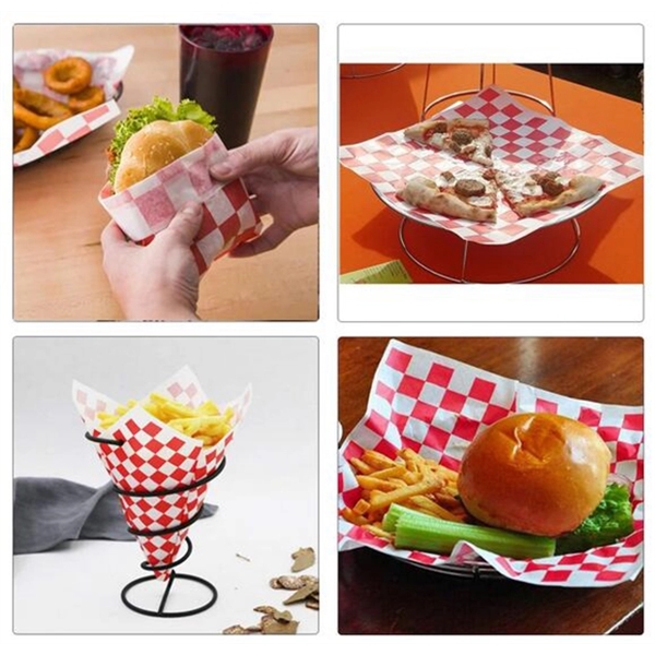 Food Wrapping Grease Resistant Checkered Liner Papers - Food Wrapping Grease Resistant Checkered Liner Papers - Image 1 of 1