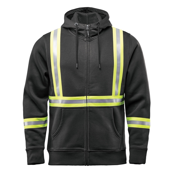 Men's Omega Reflective Zip Hoody - Men's Omega Reflective Zip Hoody - Image 1 of 3