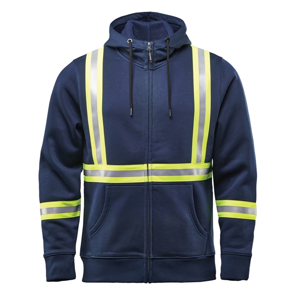 Men's Omega Reflective Zip Hoody - Men's Omega Reflective Zip Hoody - Image 3 of 3