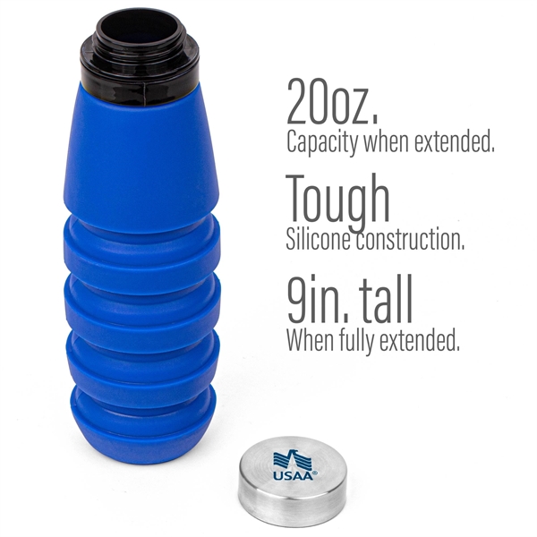 The Whirlwind Collapsible Silicone Water Bottle - The Whirlwind Collapsible Silicone Water Bottle - Image 3 of 5