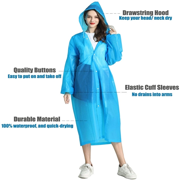 Portable EVA Rain Coats - Portable EVA Rain Coats - Image 3 of 4