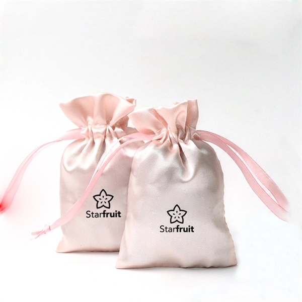 Satin Gift Drawstring Bag - Satin Gift Drawstring Bag - Image 1 of 2