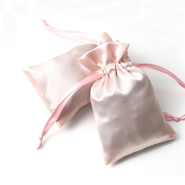 Satin Gift Drawstring Bag - Satin Gift Drawstring Bag - Image 2 of 2