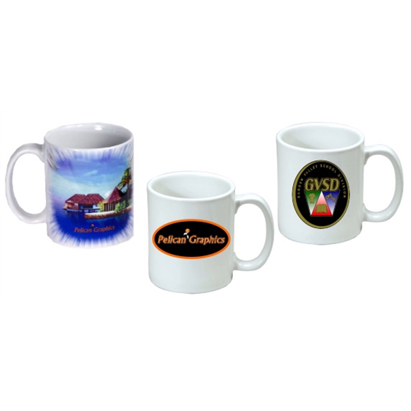 11 oz. White C-Handle Mug - 11 oz. White C-Handle Mug - Image 2 of 2