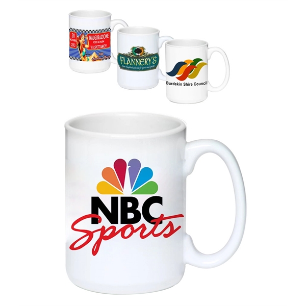 15oz White C-Handle Mug - 15oz White C-Handle Mug - Image 2 of 2