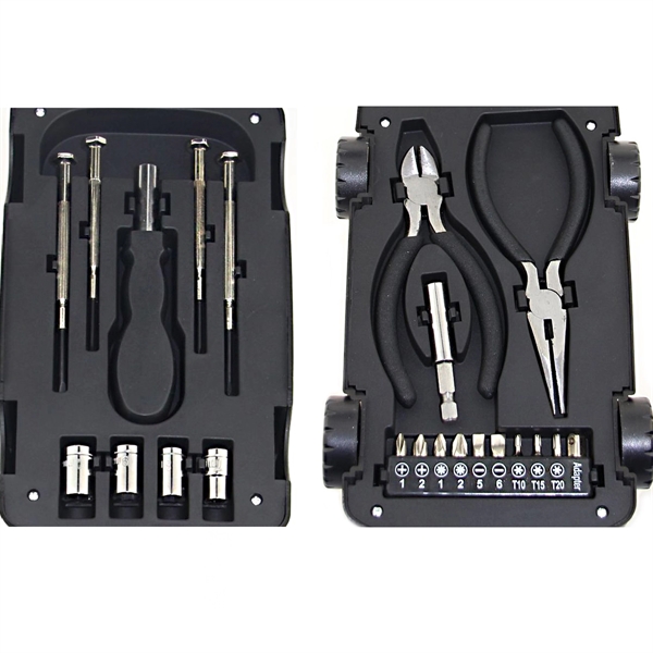 Car Shape 22 In 1 Hardware Tool Set - Car Shape 22 In 1 Hardware Tool Set - Image 1 of 3