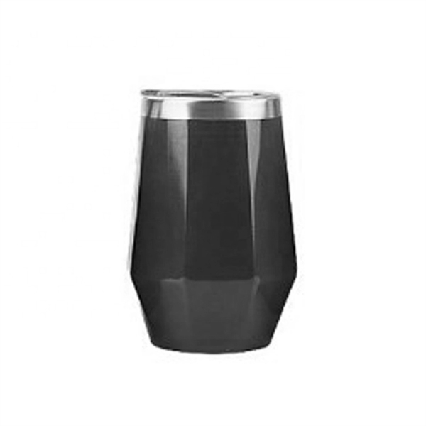 12 oz Diamond Shape Wine Cup with Lid - 12 oz Diamond Shape Wine Cup with Lid - Image 5 of 8