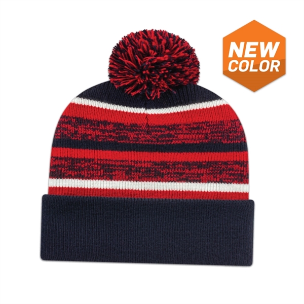 Fleece Lined Knit Toque with Cuff - Fleece Lined Knit Toque with Cuff - Image 1 of 10