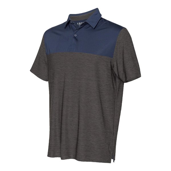 IZOD Colorblocked Space-Dyed Polo - IZOD Colorblocked Space-Dyed Polo - Image 2 of 12