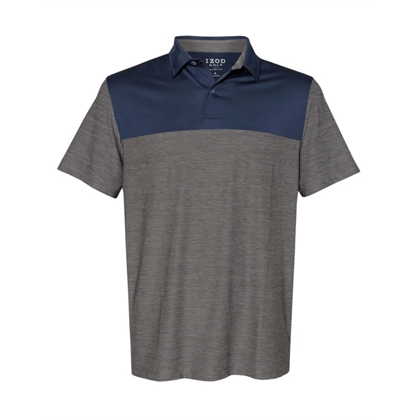 IZOD Colorblocked Space-Dyed Polo - IZOD Colorblocked Space-Dyed Polo - Image 7 of 12