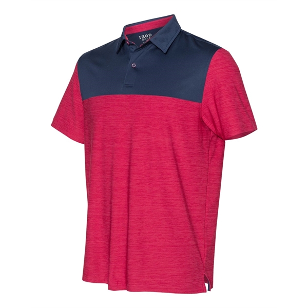 IZOD Colorblocked Space-Dyed Polo - IZOD Colorblocked Space-Dyed Polo - Image 11 of 12