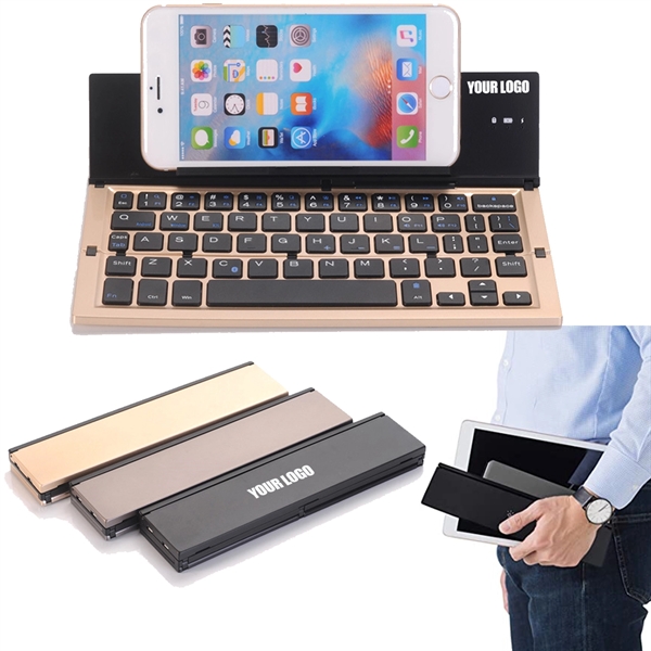 Aluminium Alloy Foldable Keyboard - Aluminium Alloy Foldable Keyboard - Image 0 of 4