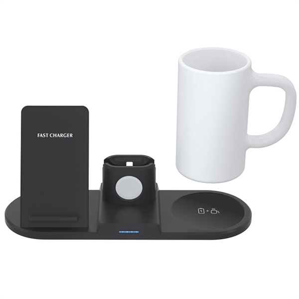 15W Multi-function Wireless Charger with Heating Cup - 15W Multi-function Wireless Charger with Heating Cup - Image 2 of 9