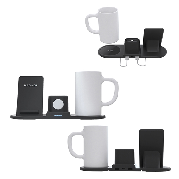 15W Multi-function Wireless Charger with Heating Cup - 15W Multi-function Wireless Charger with Heating Cup - Image 7 of 9
