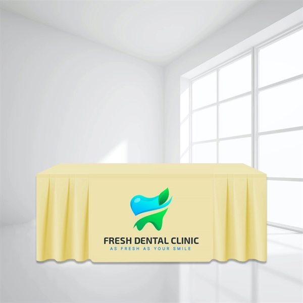 6FT Skirt Trade Show Table Cover - Full Color Imprint