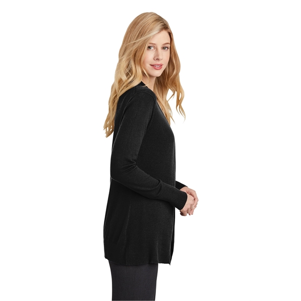 Port Authority Women's Open Front Cardigan Sweater. - Port Authority Women's Open Front Cardigan Sweater. - Image 12 of 20