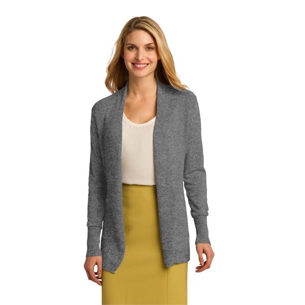 Port Authority Women's Open Front Cardigan Sweater. - Port Authority Women's Open Front Cardigan Sweater. - Image 13 of 20