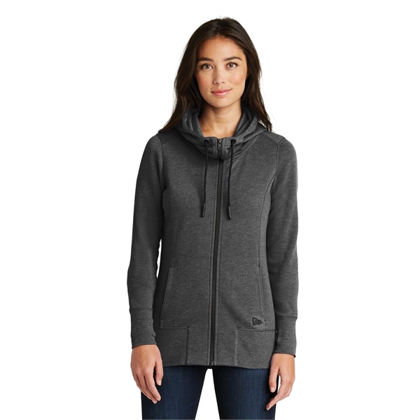 New Era Women's Tri-Blend Fleece Full-Zip Hoodie. - New Era Women's Tri-Blend Fleece Full-Zip Hoodie. - Image 5 of 15