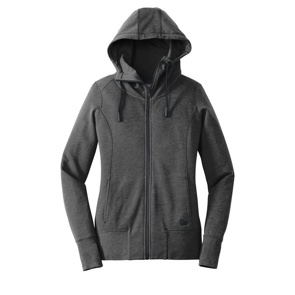 New Era Women's Tri-Blend Fleece Full-Zip Hoodie. - New Era Women's Tri-Blend Fleece Full-Zip Hoodie. - Image 8 of 15