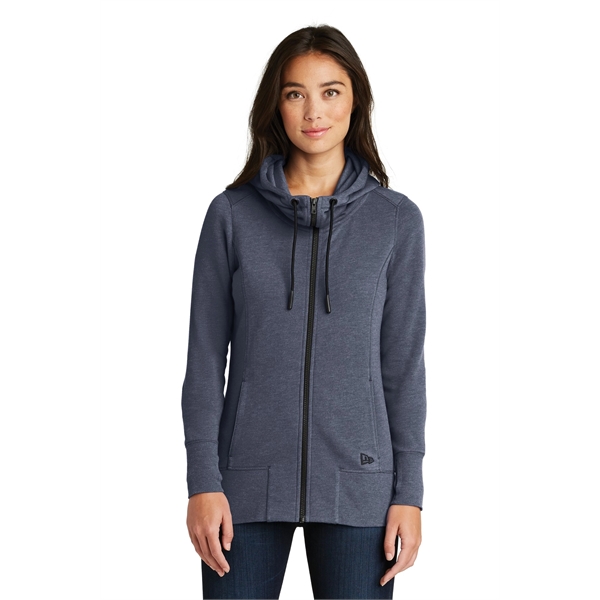 New Era Women's Tri-Blend Fleece Full-Zip Hoodie. - New Era Women's Tri-Blend Fleece Full-Zip Hoodie. - Image 9 of 15