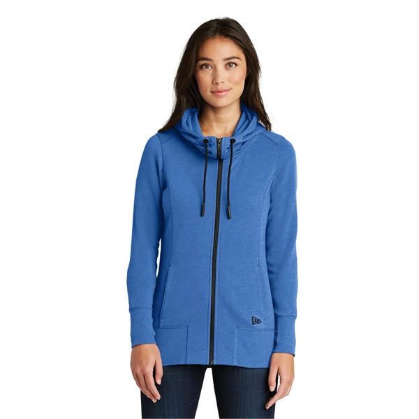 New Era Women's Tri-Blend Fleece Full-Zip Hoodie. - New Era Women's Tri-Blend Fleece Full-Zip Hoodie. - Image 10 of 15