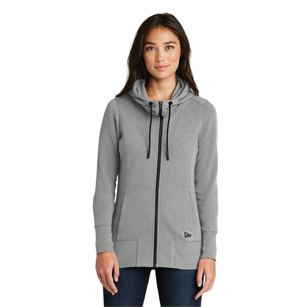 New Era Women's Tri-Blend Fleece Full-Zip Hoodie. - New Era Women's Tri-Blend Fleece Full-Zip Hoodie. - Image 11 of 15