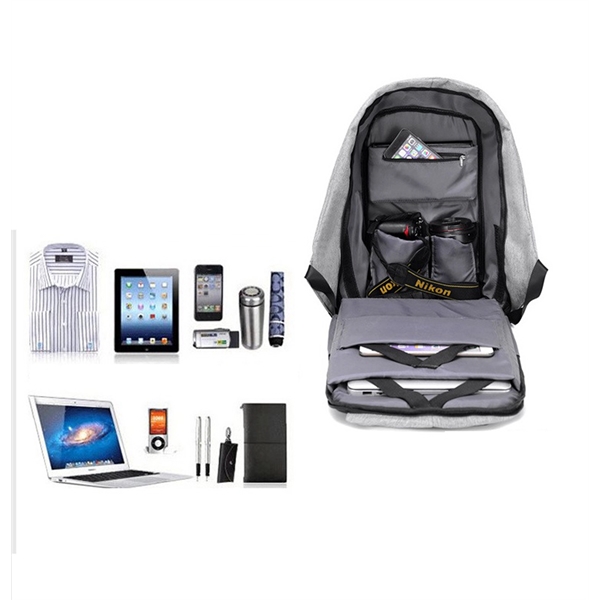 Multi-functional Anti-theft USB Charging Travel Backpack - Multi-functional Anti-theft USB Charging Travel Backpack - Image 11 of 11