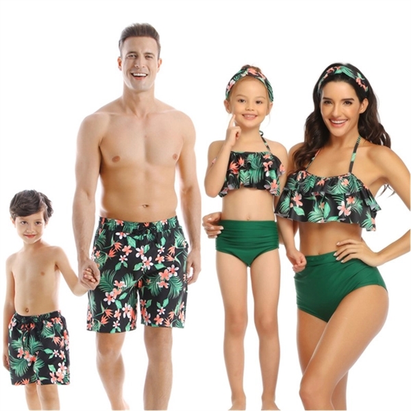 Customized various shapes of parent-child swimwear - Customized various shapes of parent-child swimwear - Image 2 of 4