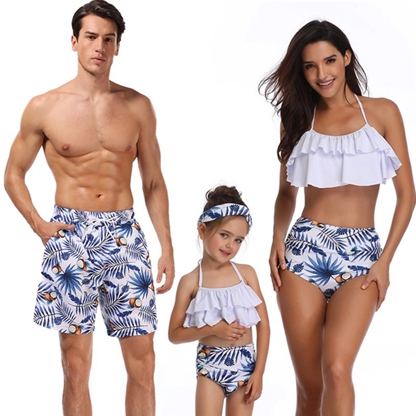 Customized various shapes of parent-child swimwear - Customized various shapes of parent-child swimwear - Image 3 of 4