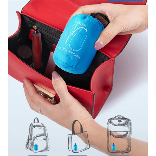 Lightweight Portable Foldable Backpack - Lightweight Portable Foldable Backpack - Image 3 of 5