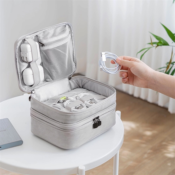 Electronic Accessories Travel Cord Organizer Carrying Bag - Electronic Accessories Travel Cord Organizer Carrying Bag - Image 5 of 5