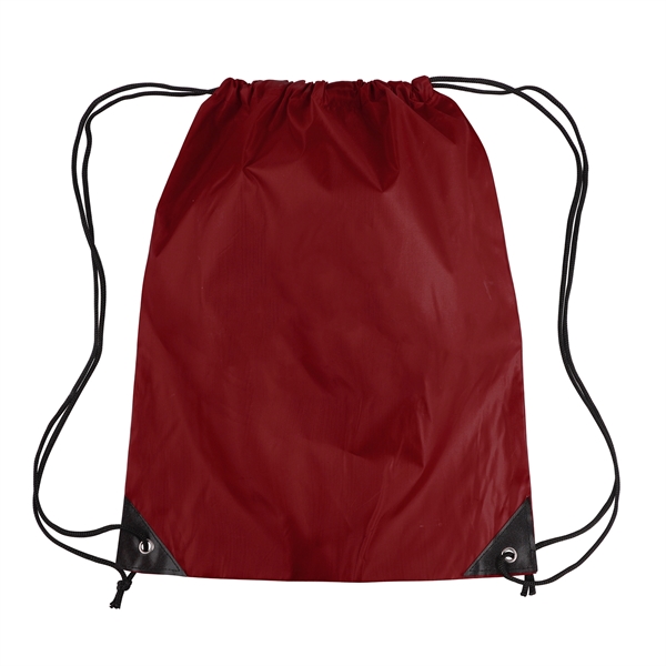 Polyester Drawstring Cinch Backpack - Polyester Drawstring Cinch Backpack - Image 3 of 20