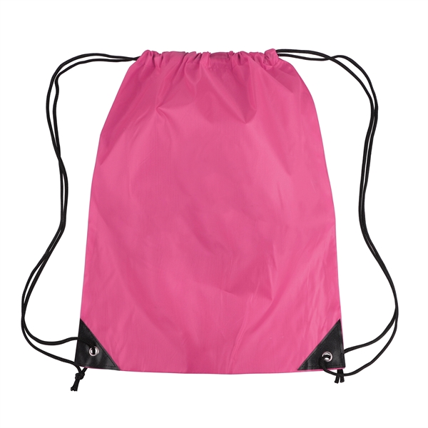 Polyester Drawstring Cinch Backpack - Polyester Drawstring Cinch Backpack - Image 12 of 20