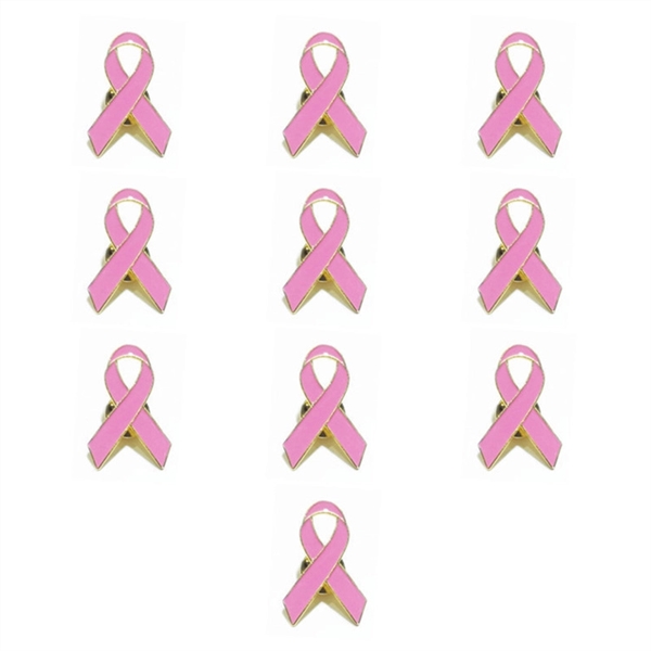 Breast Cancer Awareness Pink Ribbon Pin - Breast Cancer Awareness Pink Ribbon Pin - Image 1 of 4
