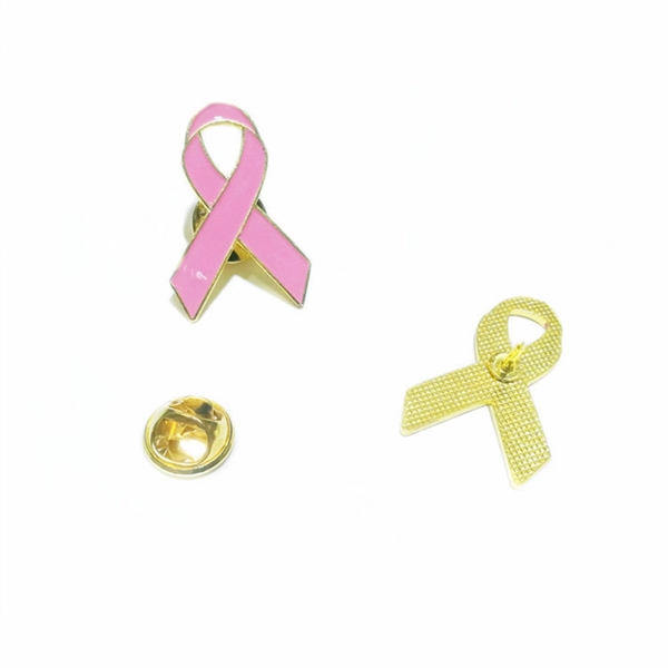 Breast Cancer Awareness Pink Ribbon Pin - Breast Cancer Awareness Pink Ribbon Pin - Image 2 of 4
