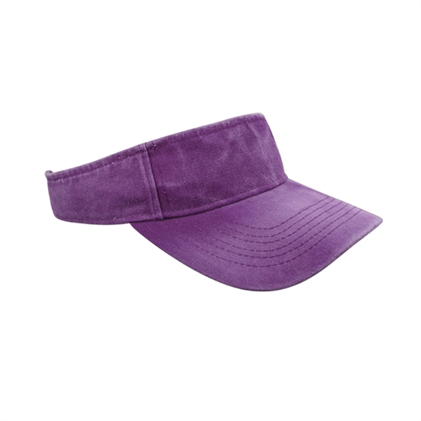 Pigment Dyed Washed Sun Visor - Pigment Dyed Washed Sun Visor - Image 1 of 9